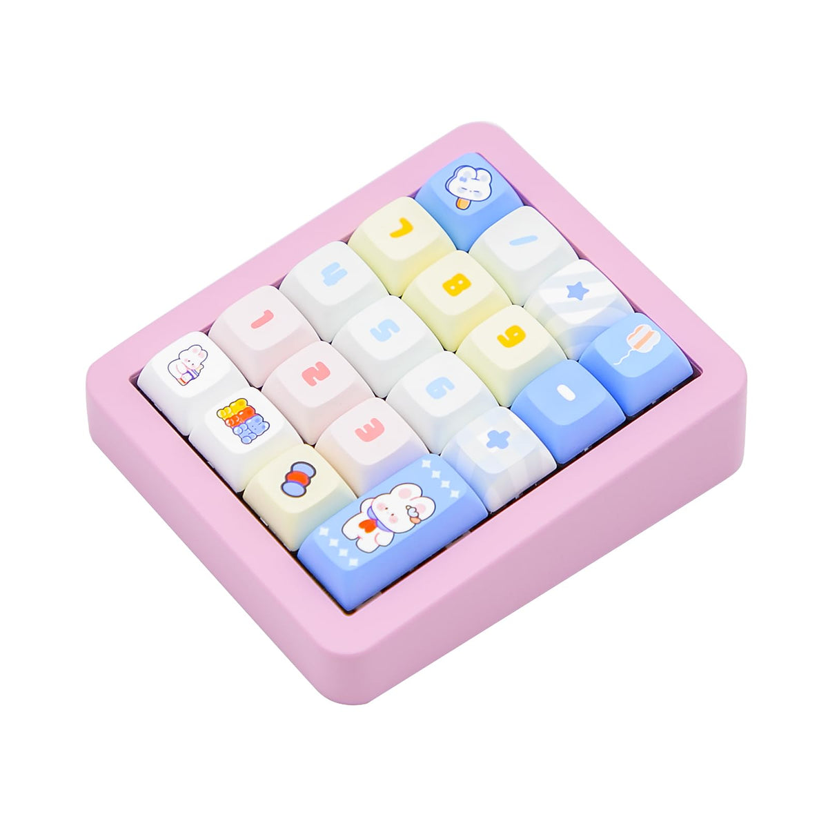 Adventurers K812 Wired Mechanical Numeric Keypad, 19-Key Hot-Swappable RGB Numpad, Macro Programmable, Detachable Type-C Cable, Game/Office Mode Switch – for PC/Laptop/Desktop (Purple)