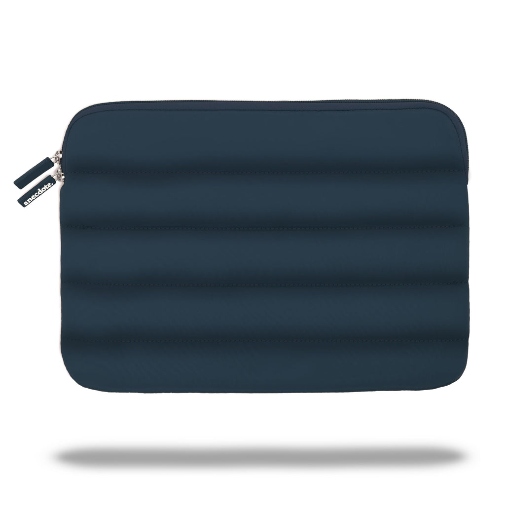 ANECDOTE Laptop Case 13-14 Inch – A Perfect Laptop Sleeve that is Compatible with MacBook Air/Pro and iPad Pro 12.9 – Fits in Your Bag, Made of 100% Nylon with Aesthetic Design (Navy)