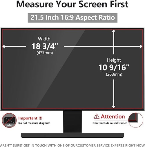 21.5 Inch Computer Privacy Screen Shield 2 Pack for 16:9 Widescreen Desktop