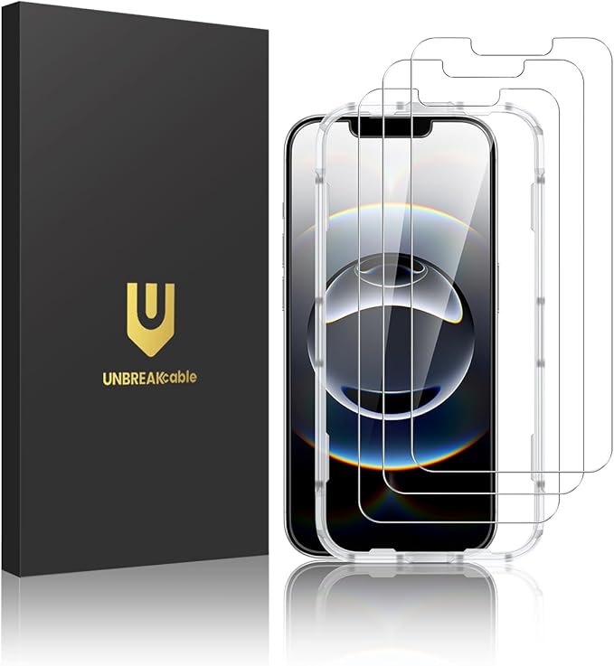 UNBREAKcable 3-Pack Screen Protector for iPhone 16e Tempered Glass
