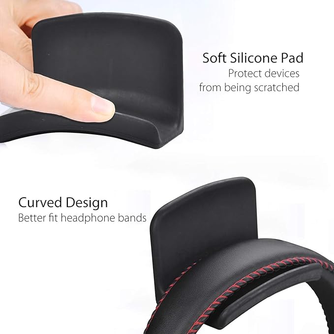 Avantree Neetto HS907 - Headphone Hanger Holder Wall Mount, Headset Hook Under Desk, Universal
