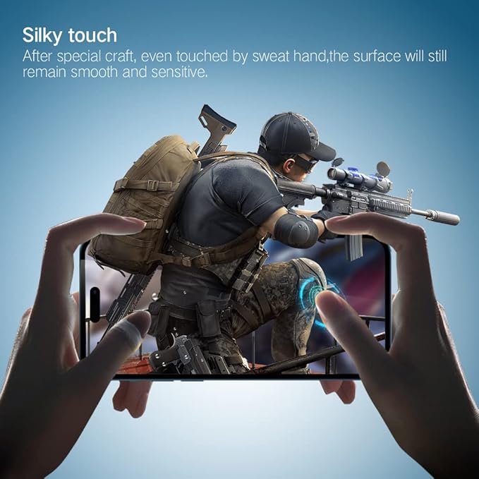 PERFECTSIGHT Anti Blue Light Screen Protector Designed for iPhone 14 Pro 2022 6.1 inch, 6X Stronger HD Clear Blue Light Blocking Tempered Glass - Eye Protection Anti Eye Fatigue Eye Dry Bubble Free