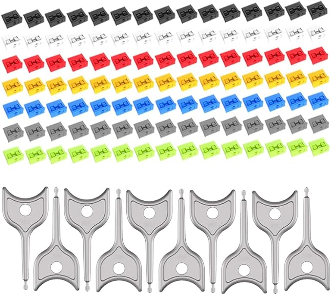 105 PCS USB Port Blockers with 10 Locks for PC, Laptop Removable Type-A Data Protection,Dust & Moisture Resistant Shield（Mixed Colors Packs Svailable for Port Sorting）