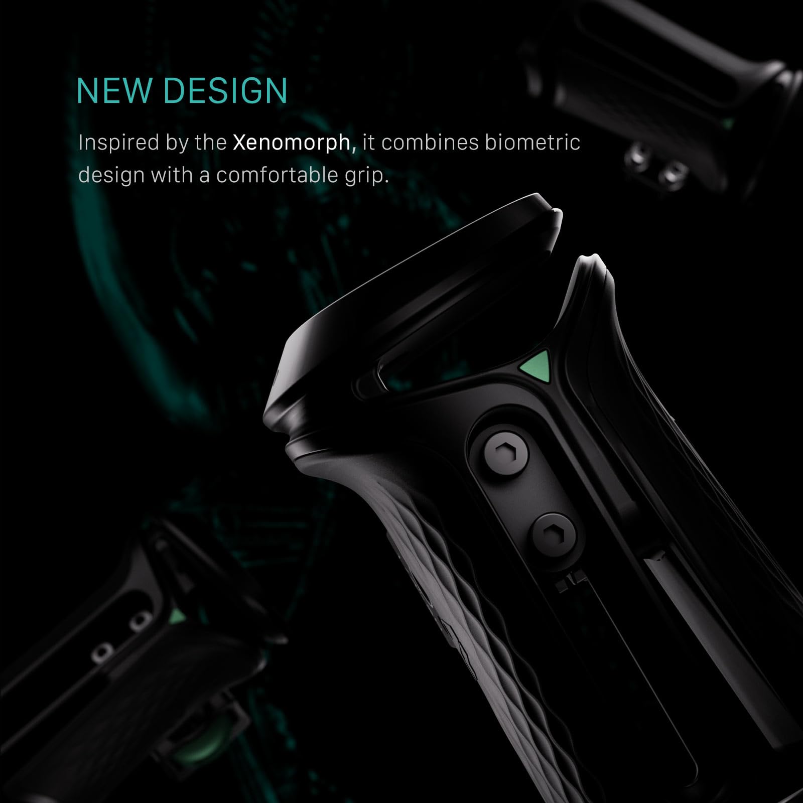 Tilta Xeno Side Handle for Filmmakers & Cameras - Titanium Gray | Secure Connection & Helps Prevent Rotation | Adjustable Height | Textured Silicone Grip | Easy Assembly (1/4″-20 w/Locating Pins)
