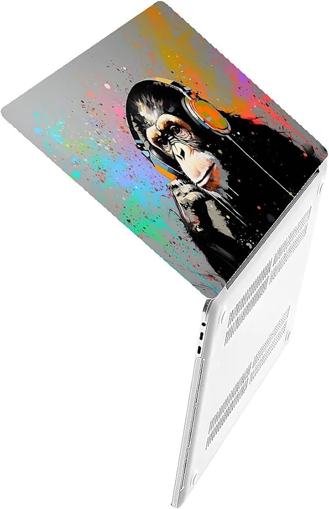 Compatible with MacBook Air 13.3 13.6 Inch Case 2022 2021 2020 2019 Plastic Hard Shell Case Cover,13.3 Pro(A1706/A1708/A1989/A2159/A2289/A2338), Monkey