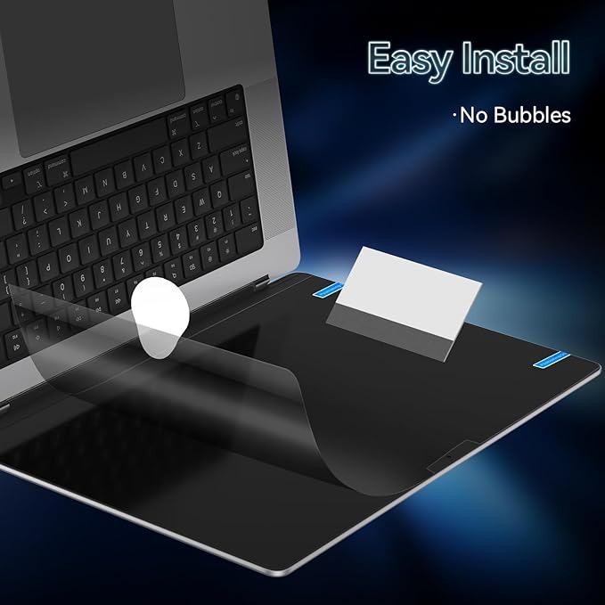 360° Privacy Screen for MacBook Pro 14 Inch (2021-2024, M1, M2, M3, M4), 4 Way Privacy Anti Glare Blue Light Filter Shield Film Anti Spy Laptop Protector for Mac 14.2In Computer