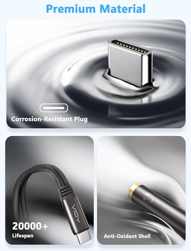 2 Pack VIOY USB C to Dual 3.5mm Female Headphone Splitter, Type C to Headphone Audio Jack Adapter 2 Way Compatible with iPhone 16/15 Plus Pro Max, iPad Air Pro, Galaxy S24/23 Ultra, Pixel 7/6 and More