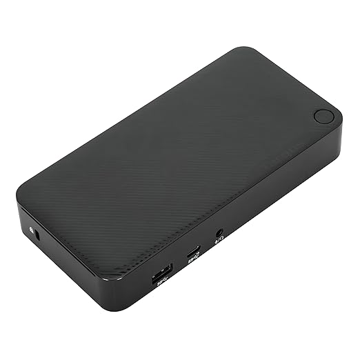 Targus Dual Monitor Universal USB-C DV4K DP Docking Station with 65W Power - Broad Compatibility with a Range of Hosts, Devices, Peripherals, Laptops, and Operating Systems (DOCK315USZ)