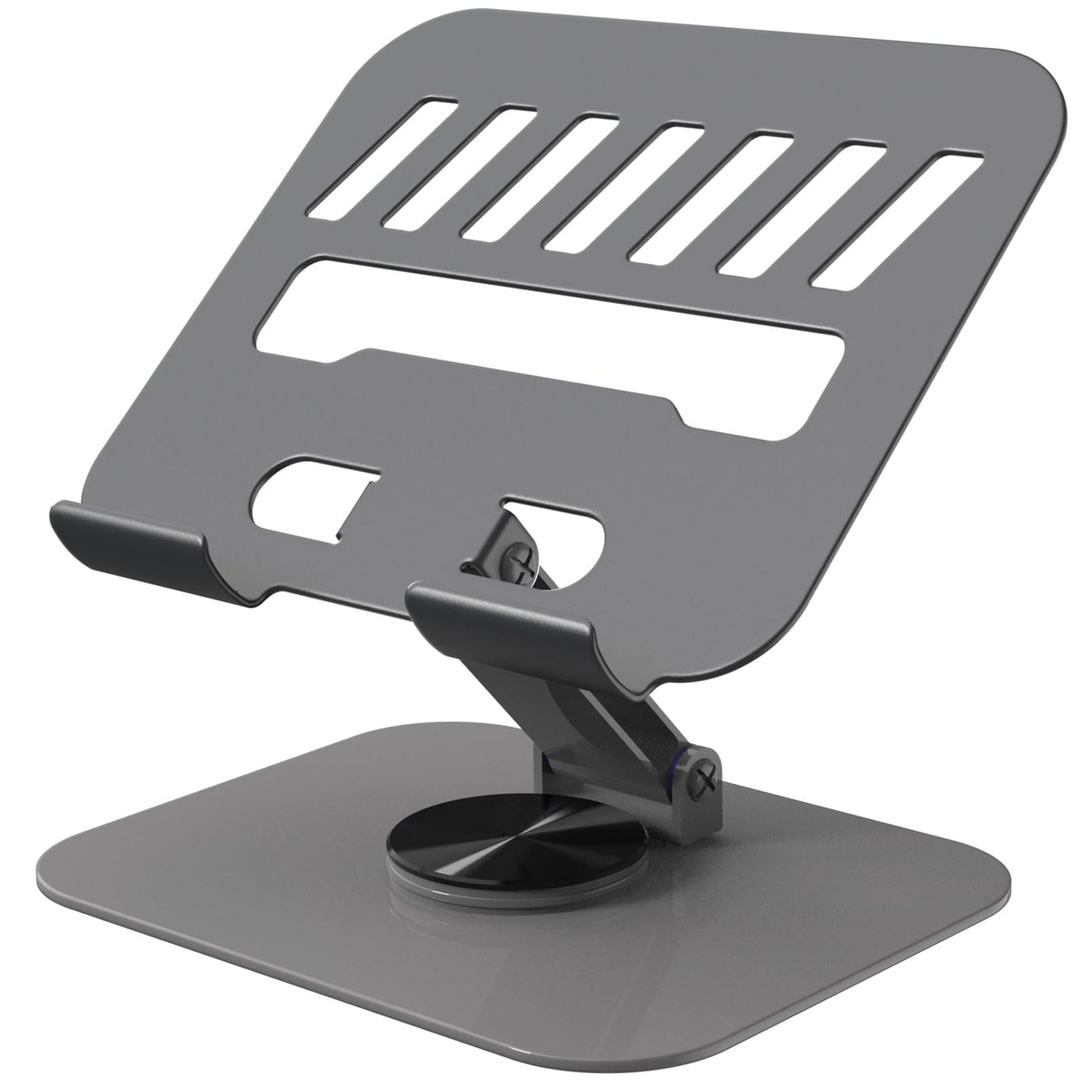 TAPMEI Metal Tablet Stand Holder Adjustable for iPad Kindle Tab, Black