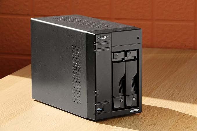 Asustor Lockerstor 2 Gen2 AS6702T - 2 Bay NAS, Quad-Core 2.0 GHz CPU, 4x M.2 NVMe slots (PCIe 3.0), Dual 2.5GbE, 4GB DDR4 RAM, Network Attached Storage (Diskless)