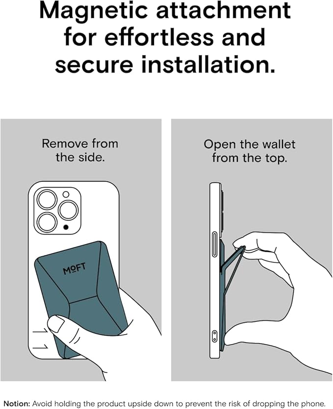 MOFT Magnetic Wallet Stand Compatible with iPhone 16/15/14/13/12 Series, Angle Adjustment & Magsafe Compatible MOVAS Phone Stand,Jungle