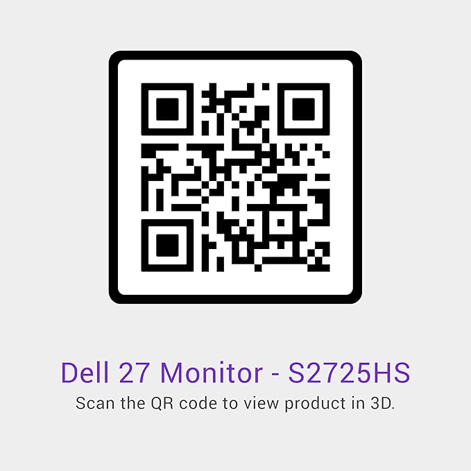 Dell S2725HS 27 Inch Monitor, FHD (1920x1080) Display, 100Hz Refresh Rate, 1500:1 Contrast Ratio, TÜV Rheinland Eye Comfort 4 Star, Integrated 2x5W Speaker, Height/Tilt/Swivel/Pivot- Ash White Color
