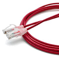 TRUECABLE Cat6 Component Rated Patch Cable, Unshielded (U/UTP), 10ft, Red, 28AWG Solid Copper, Snagless 10G High-Speed Ethernet Cable, PoE++ 4PPoE 100W, UL Listed, RoHS-3, 1 Pack
