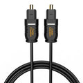 CableCreation Optical Digital Audio Cable, [5-Pack] 6FT Slim Fiber Optic Toslink Optical S/PDIF Cord for Home Theater, Sound Bar, TV, PS4, Xbox, VD/CD Player, Game Console&More, Black/OD:2.2mm