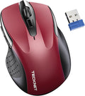 TECKNET Wireless Mouse for Laptop, Silent Mouse Quiet Click, Computer Mice Wireless, 6 Adjustable 4000 DPI Computer Mice