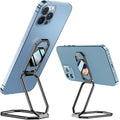 A-LuGei 𝗙𝗼𝗹𝗱𝗮𝗯𝗹𝗲 & 𝗔𝗱𝗷𝘂𝘀𝘁𝗮𝗯𝗹𝗲 Phone Kickstand Ring Holder, Magnetic Cell Phone Grips, Phone Stand for Desk, Adhesive Phone Holder for Hand, 360° Rotation Ring for Back of iPhone Case