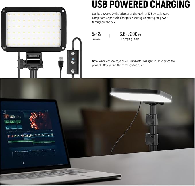 NEEWER BASICS LED Video Light Panel Lighting Kit, 3 Pack Bi Color Dimmable Portable Studio Lights with Tripod Stands & Filters, 3200K~5600K CRI95 750lux for Photography Video Recording Streaming, BP66