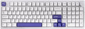 EPOMAKER Galaxy100 QMK/VIA Wireless Mechanical Keyboard with 8000mAh Battery and Numpad, CNC Aluminum, Full Size Gaming Keyboard, USB-C/BT5.0/2.4Ghz (White Purple, Wisteria Linear Switch)