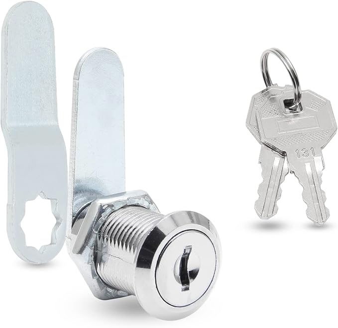 Uenhoy 6 Pack Cam Locks Keyed Alike, 1" (25mm) Cam Lock Set for Drawers Mailbox Tool Box RV, File Cabinet Locks with Keys