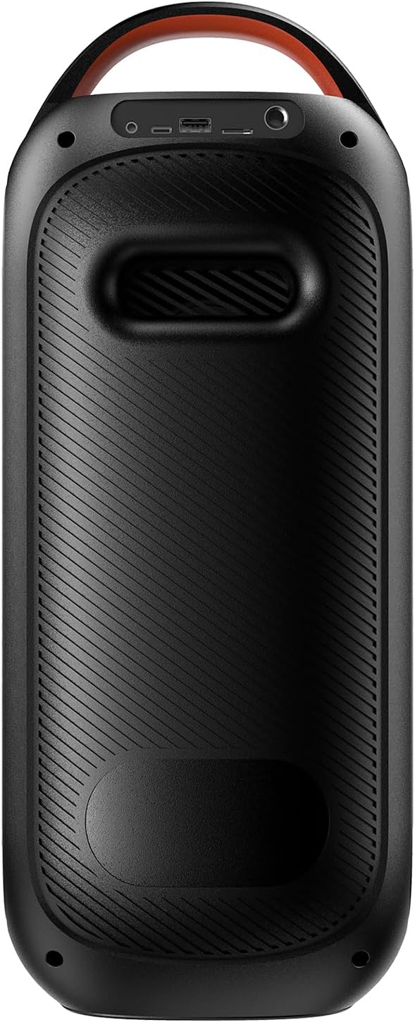 Portable Bluetooth Speaker with 120dB Loud Sound, Dynamic LED Lights, 5 RGB Modes, Bluetooth 5.3, USB/TF/AUX/FM/Mic Input/TWS, Built-in Handle, Party Speaker for Home, Outdoor, Party, Camping (RGB)