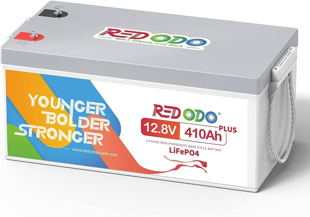 Redodo 12V 410Ah Deep Cycle LiFePO4 Battery, for RV Solar Marine