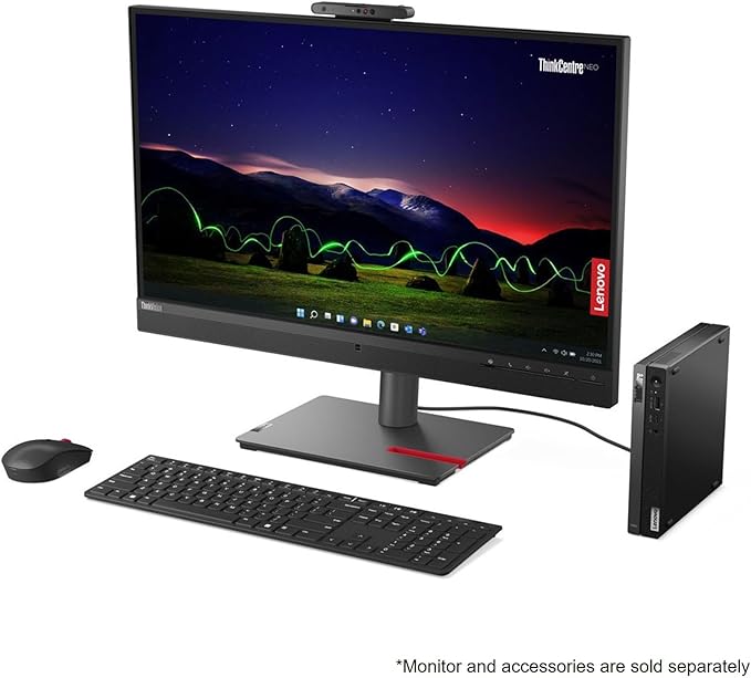 Lenovo ThinkCentre 50q Gen 4 Business Mini Desktop, 13th Gen Intel Core i5-13420H, 64GB RAM, 2TB PCIe SSD, Display Port, RJ-45, HDMI, Wi-Fi 6, Windows 11 Pro, Black