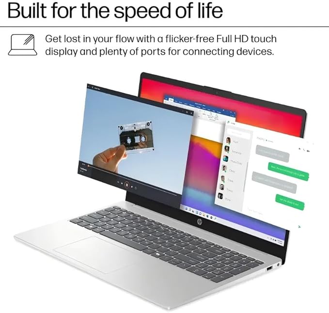 HP 15.6 Touchscreen Laptop Computer for Business, Intel 13th Gen i7-1355U(Up to 5.0 GHz), 15.6" FHD Touch Screen, 64 GB RAM, 2 TB SSD, Iris Xe GPU, Wi-Fi 6, HD Webcam, Windows 11 Pro, w/Accessories