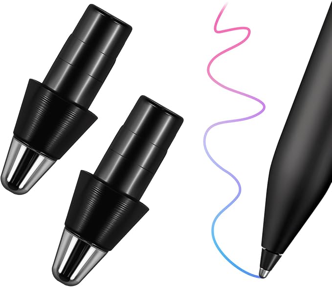 REEYEAR Replacement Tips Set fits for Remarkable Paper Pro Maker Pen, 2 Pack No Wear Out Titanium Alloy Tips, Durable Nibs, Fine Point Design for Precise Writing, Long-Lasting (Not for rM1/2)