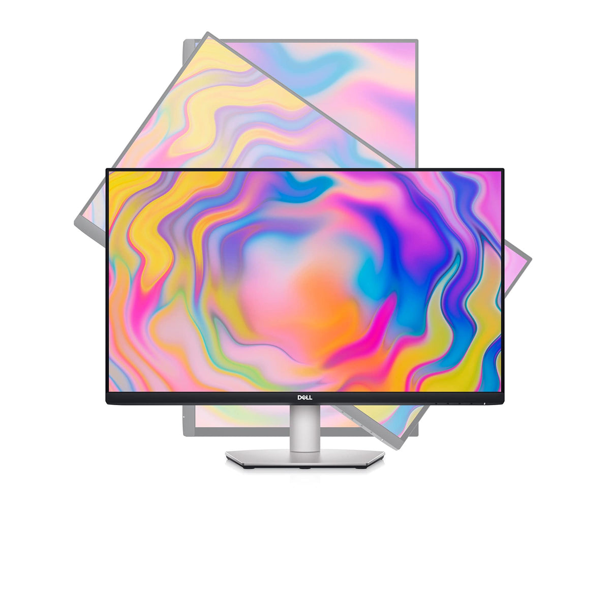 Dell S2722QC Monitor - 27 inch 4K USB-C, UHD (3840 x 2160) Display, 60Hz Refresh Rate, 8MS Grey-to-Grey Response Time, Built-in Dual 3W Speakers, 1.07 Billion Colors - Platinum Silver