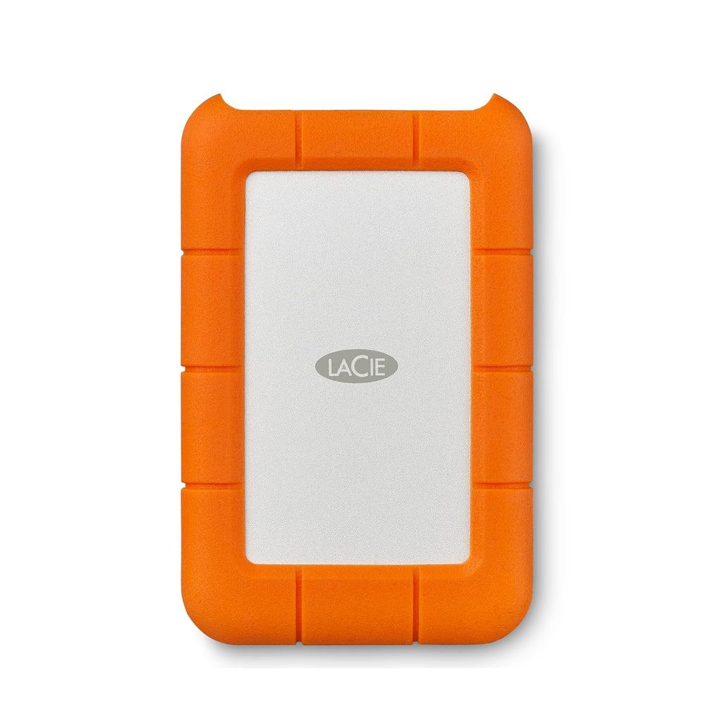 LaCie Rugged Mini Portable External Hard Drive, 4TB, 2.5", for PC, Mac, iPad, and iPhone, with Data Rescue Service