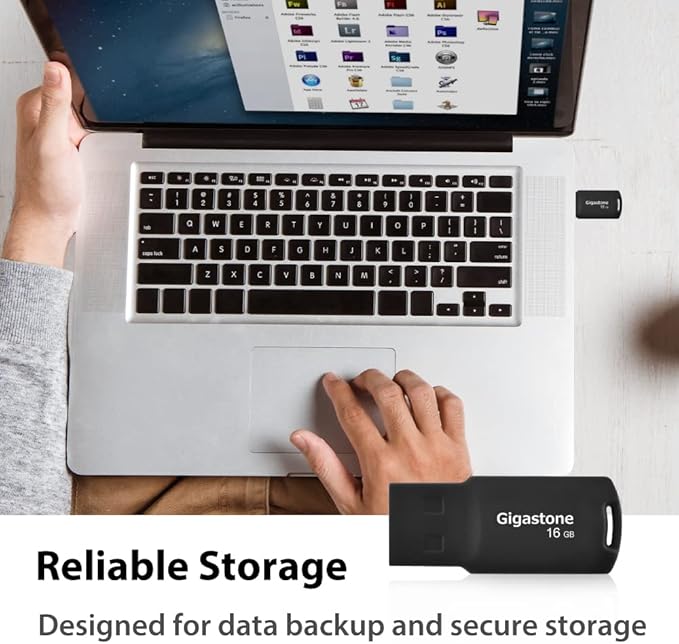GIGASTONE V70 16GB 2-Pack USB 2.0 Flash Drive Thumb Drive Memory Stick Pen Drive Capless Design Pen Drive