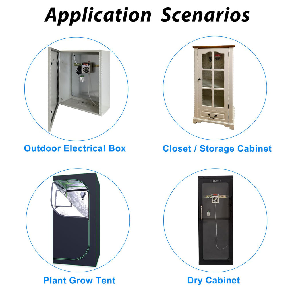 Stropum Automatic Small Dehumidifier for Grow Tent,Electric Box,Storage Cabinet,Closet,110V/240V Mini Dehumidifier With Temperature Control Switch