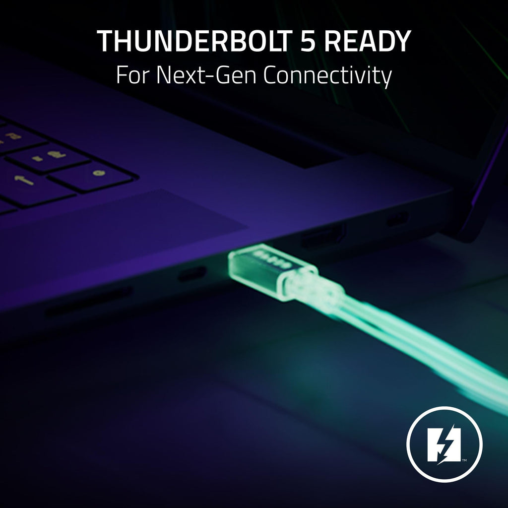 Razer Thunderbolt 5 Dock Chroma, 11 Ports + M.2 SSD Slot, Black