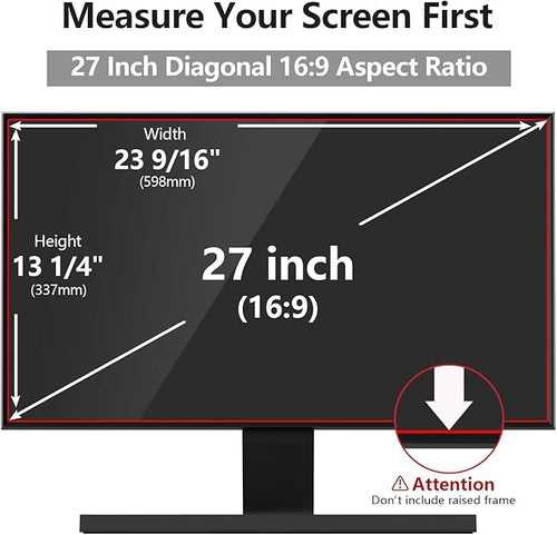 27-Inch Computer Privacy Screen for 16:9 Monitor