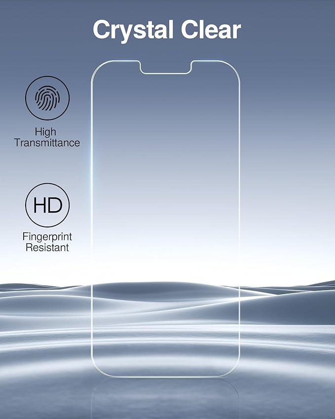 SMARTDEVIL 2 Pack for iPhone 14/ iPhone 13/ iPhone 13 Pro Privacy Screen Protector, [Anti-Spy] [Military-Grade Shatterproof & 9H Hardness] Tempered Glass,Easy Installation,Bubble-Free & Case-Friendly