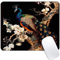 Square Mouse Pad Colorful Peacock on a Tree Branch-1,Gaming Mouse Pads for Desk,Soft Computer Waterproof Non-Slip Mouse Mat