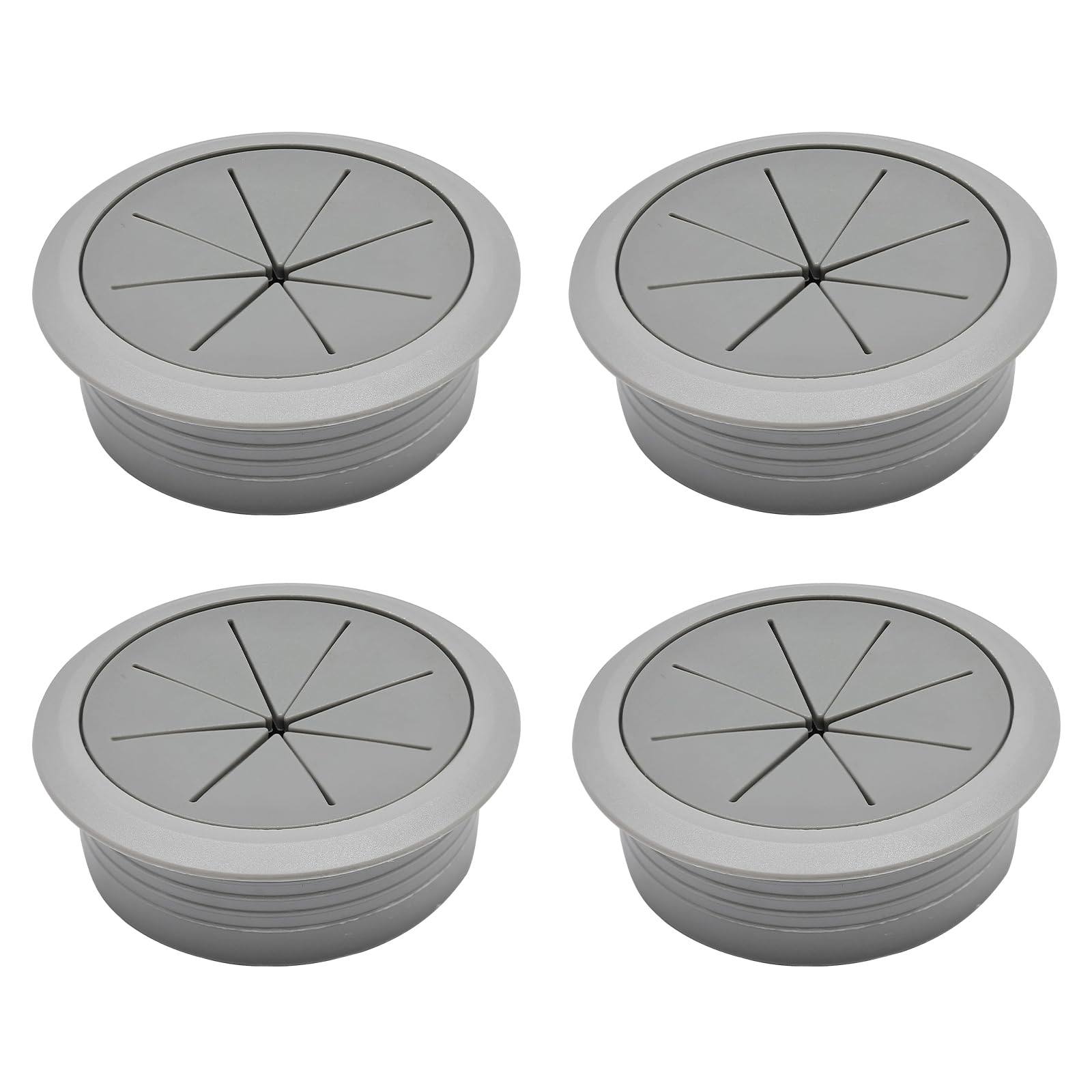 BOPOREAE 4 Pcs Desk Grommet 2" (50mm), Desk Hole Cover for Cables