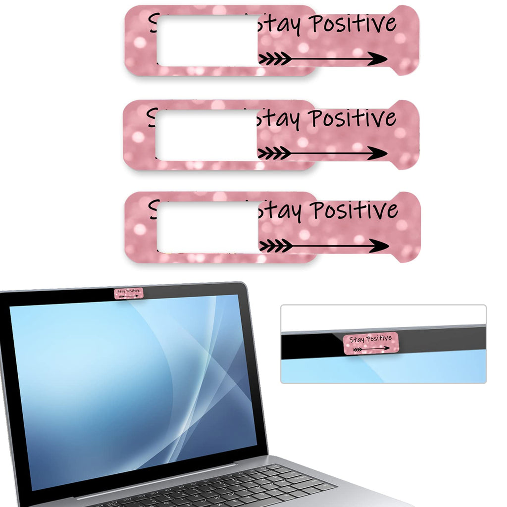 Webcam Cover, 3 Pieces, Laptop Camera Cover, Privacy Shielding Capacity is Twice as Big as The Traditional, Suitable for Computer Mobile Phones, laptops, Tablets and so on (Black)