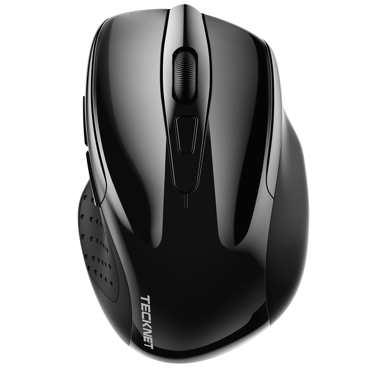 TECKNET Wireless Mouse, BT 5.0/2.4G, Silent 4800 DPI 6 Buttons, Purple