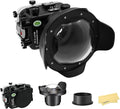 Seafrogs Underwater Housing for Sony a6700 with WA005F Dome Port, [40M/130FT] Waterproof Scuba Housing Case for Sony ILCE-6700 with E 18-105mm F4, 28-60mm F4-5.6
