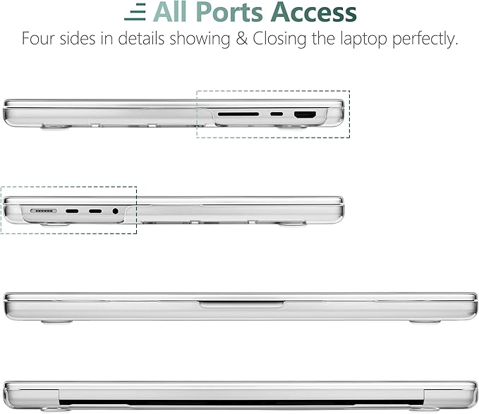 DONGKE for M4 MacBook Pro 16 Inch Case 2024 2023 2021 A3403 A3186 M3 A2991 M2 A2780 M1 A2485 Pro/Max Chip, Plastic Hard Shell Case & Keyboard Cover for Mac Pro 16 with Touch ID, Post Stamps