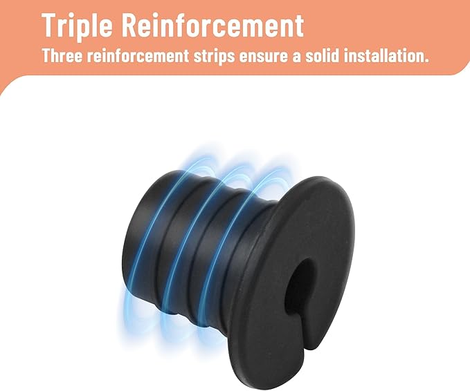 Cable Grommet Routing Kit for Starlink for 3/4 inch Wall Hole, Starlink Accessories, Silicone Cable Wall Pass, Starlink Anti-Slip Wall Grommets for Cables (3/4 inch) 2 Pcs