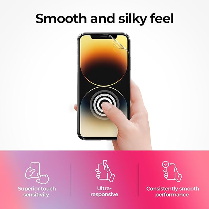 SIELO 2 Pack Matte Screen Protector iPhone 14 promax, 9H Hardness Shatterproof & Paperfeel PET Film, Anti-Glare & Anti-Fingerprint Case Friendly Paperlike Screen Protector Film for iPhone Pro Max.