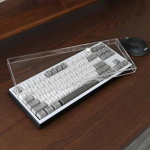 Acrylic Keyboard Dust Cover,87 Keys Transparent Mechanical Keyboard Protective Cover,Compatible with Computer Gaming Keyboards (13.98''x5.08''x0.87'')