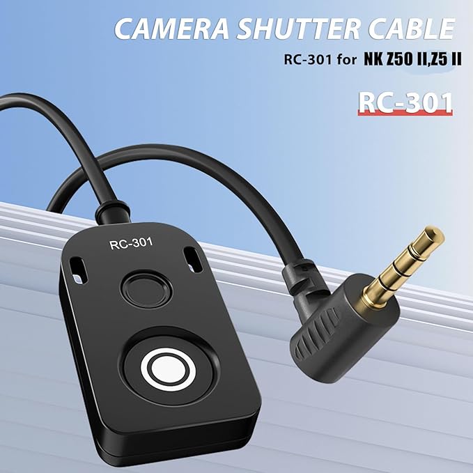 The RC301-DC3 Substitution for Nikon mc-dc3 Remote Release The 150cm/59in Small Remote Control of The Shutter Release Button Z5II/Z50 II Second-Generation Cameras z50ii /z5 ii (RC301-DC3)
