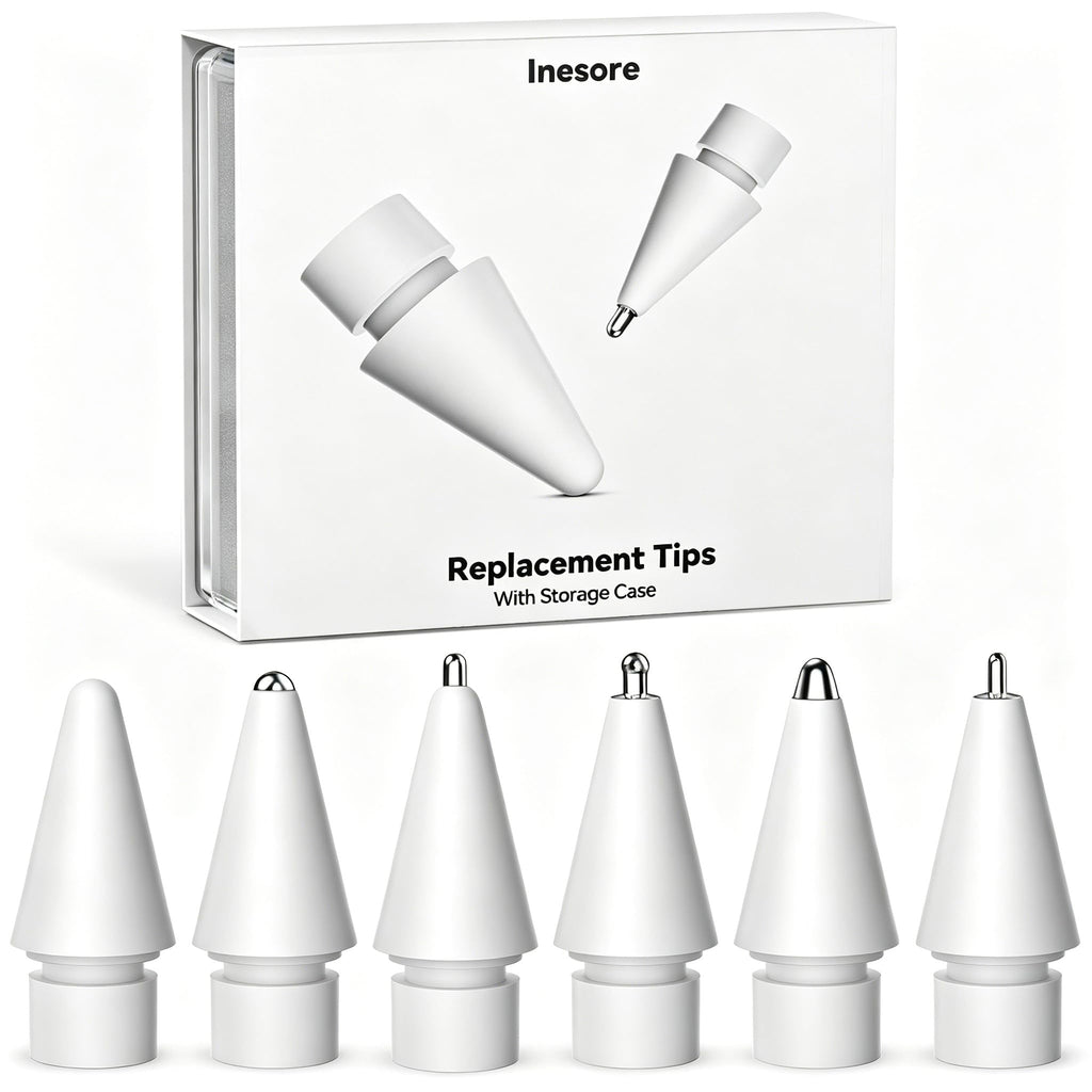 Inesore Pencil Tips for Apple Pencil Pro/1st/2nd/USB-C (6 Pack)