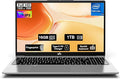 15.6" FHD IPS Student-Laptop Computer - 16GB RAM 1TB SSD, 4 Cores 13th Gen Intel N150(Beat to i3-1115G4, Up to 3.6GHz), 65W GaN Type-C, Fingerprint, Backlit Keyboard, Wi-Fi 6, BT5.2, Numpad