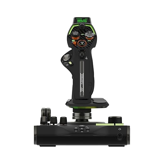 Turtle Beach VelocityOne Flightdeck Universal HOTAS Simulation System Joystick & Throttle for Air & Space Combat Simulation For Windows 10 & 11 PCs – Touch Display & Buttons, 139 Programmable Controls