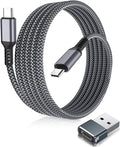 Elebase USB C to C 100W Charging Cable 6.6FT with Type A Car Adapter,Fast PD Charger Cord for iPhone 16 15 Pro Max Plus,Airpods 4,Samsung Galaxy S23 S24 Flip Fold 5,Ultra,A53 A54,MacBook Mac,iPad 9 10