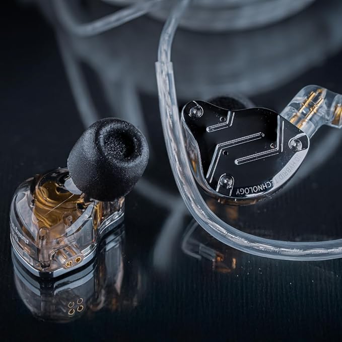 Comply 500 Core Series | Memory Foam Replacement IEM Ear Tips for KZ, Moondrop, FiiO Sennheiser & More | Superior Noise Isolation, Ultimate Comfort, Secure Fit | Round, Black, Medium (3 Pairs)